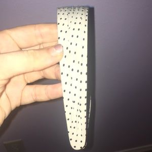 Accessories - Off White and Black Polka Dot Head Band Accessories - Off White and Black Polka Dot Head Band